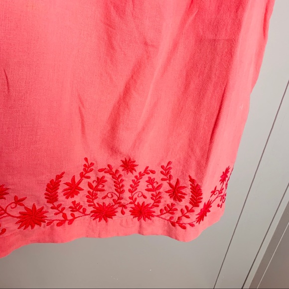 Lucky Brand Embroidered Linen Dress M - Picture 4 of 8